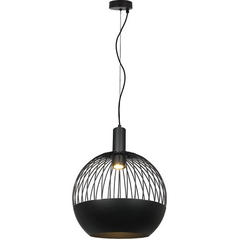 V-TAC Kugel-Pendelleuchte Ø400mm GU10 Fassung Max. 5W Matt Schwarz Artikelnummer 24118