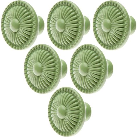 Lot de 6 poignées de tiroir de style européen, style rétro en alliage de zinc, pour tiroirs, commodes, placards, armoires, meubles, portes et cuisines (1/5)