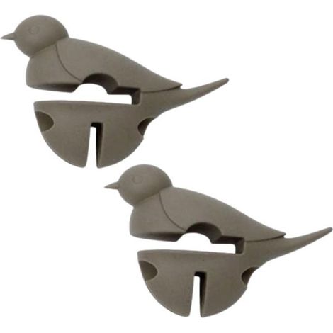 2 repose cuillère petit oiseau gris 3 en 1 (1/3)
