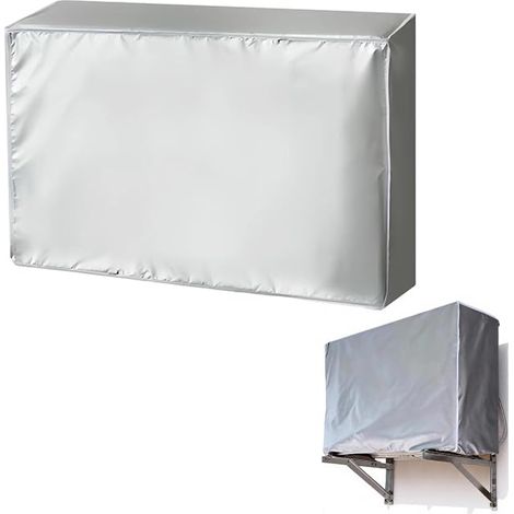 Housse Climatiseur 85 35 60 cm Protection Hivernage Climatiseur Pompe Chaleur Bâche Imperméable Résistante Soleil Neige Housse Pompe (1/5)