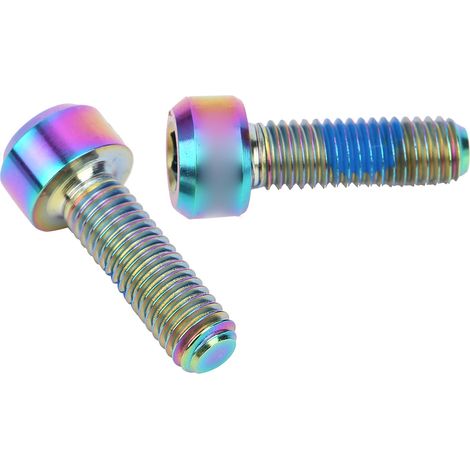 Vis de serrage en titane pour tige de selle de vélo de route, bague de fixation durable, accessoire cycliste haute performance. (1/5)