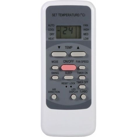 Fernbedienung für Klimaanlagen der Serie R51: R51/E, R51/CE, R51M/CE, R51D/E, R51M/BGE, R51M/BGE, mit integrierter Uhr und Ein-/Ausschalttimer. (1/5)