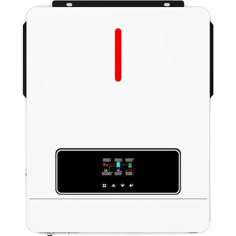 Onduleur solaire hybride, sortie en onde sinusoïdale pure, double sortie AC, 6.2KW, 220-240V, 48V BAT (1/2)