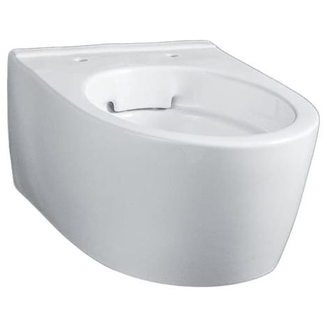 Inodoro de suelo Geberit Icon, aerodinámico, sin borde, 6 litros, blanco (1/3)
