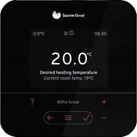 Saunier Duval SRC720f MiPro Sense régulateur noir (1/3)