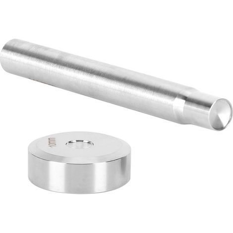 Jeu de riveteuse double face pour cuir, outil de perforation en métal, kit de pose pour travaux manuels en cuir, 10mm