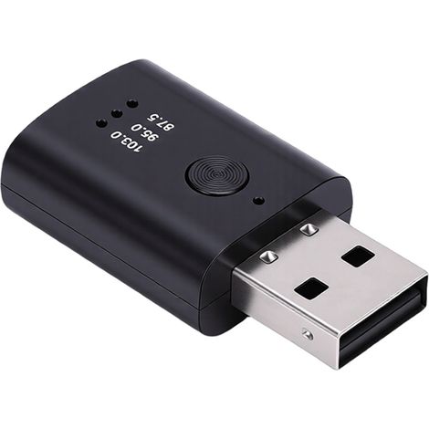Adaptateur USB, Transmetteur de Son sans Fil 5.3 Plug and Play avec Réglage FM pour Smartphones, Tablettes, Haut-parleurs de Voiture et de Maison (1/5)
