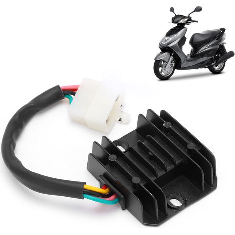 Régulateur Redresseur 5 Fils Compatible Scooter GY6 125cc 150cc (1/5)