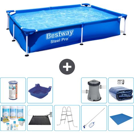 Bestway Bestway Steel Pro Rectangulaire - 221x150x43 cm - 10-pièces S22222 (1/5)