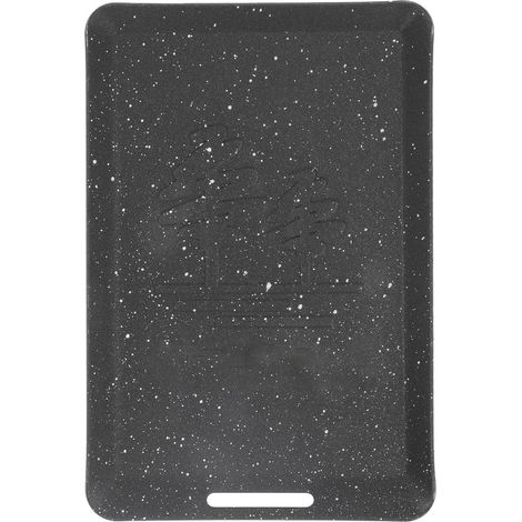 Poêle rectangulaire antiadhésive, mini-poêle à griller en fonte pour camping, barbecue, alpinisme et pêche, noire (1/5)