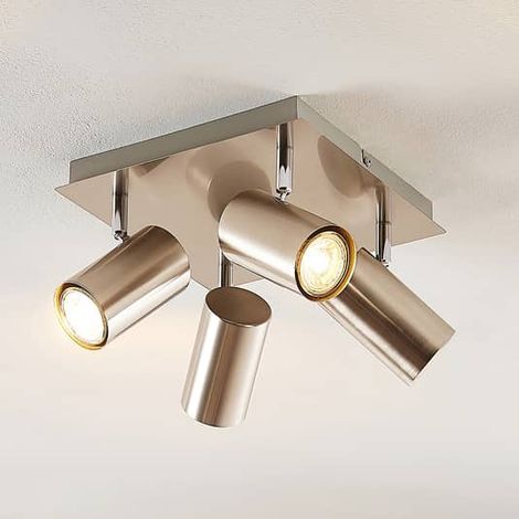 [NEUWERTIG] B-Ware Lindby Joffrey Deckenlampe Deckenlampe Lampe Leuchte Decke Vierflammig Nickel