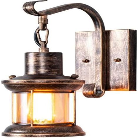 Vintage-Industrie-Wandleuchte aus Glas, nostalgischer Landhausstil für Restaurant, Zuhause, Bar, Schlafzimmer, E27
