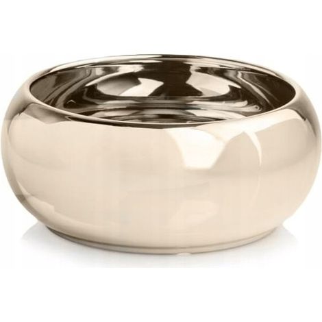 Pot de fleurs en céramique, couvercle, coupe décorative, or classique, 13 cm (1/4)