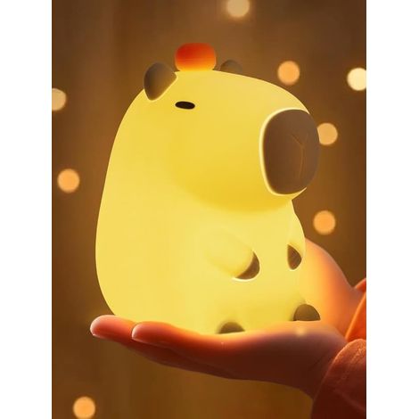 Veilleuse Capybara - Adorables cadeaux Capybara Décorez les chambres d'enfants avec ces jolies veilleuses en silicone à motifs capybara pour Noël (1/4)