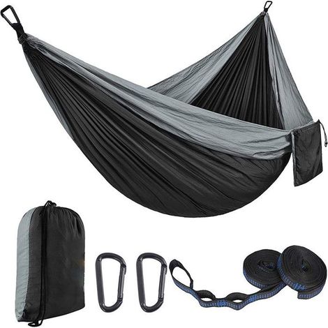 Hamac d'extérieur ultraléger, portable et respirant, idéal pour camping, randonnée et voyage. (1/5)