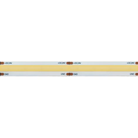 Bande Led 5M Cob Ip20 Unicolore 15W/Mt 24V 6000K (1/4)