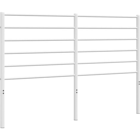 Cabecero accesorio para dormir mueble de dormitorio 160 cm metal blanco TDL0202473