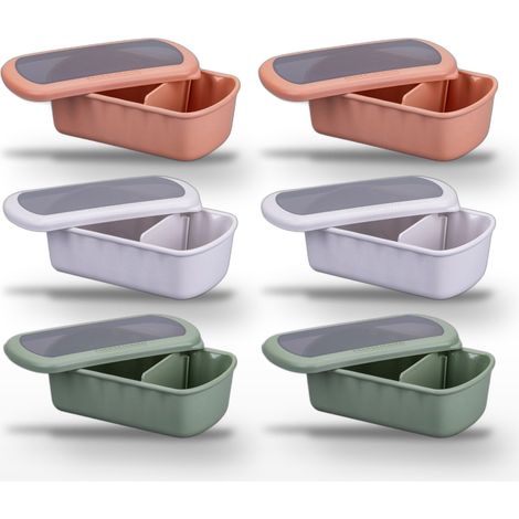 Lot de 6 Lunchboxes à compartiment réglable 1L Fackelmann Storage (1/5)