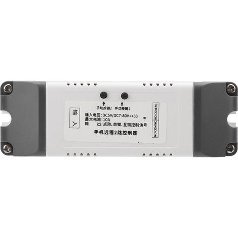 Relais WiFi 2 canaux module interrupteur intelligent commande vocale 5V/7‑80V DC 10A (1/5)