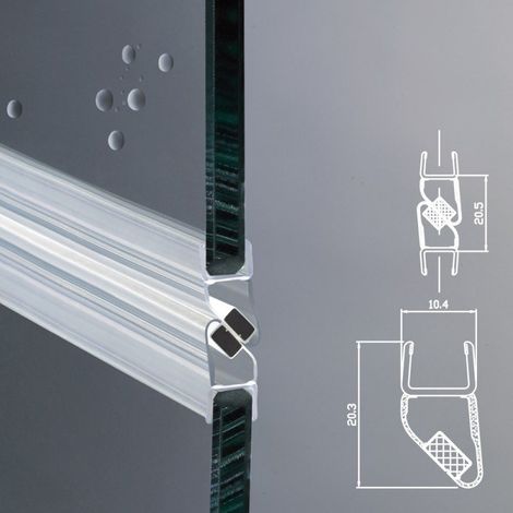 Guarnizione Magnetica Box Doccia Profilo Vetro 8mm EC-1091