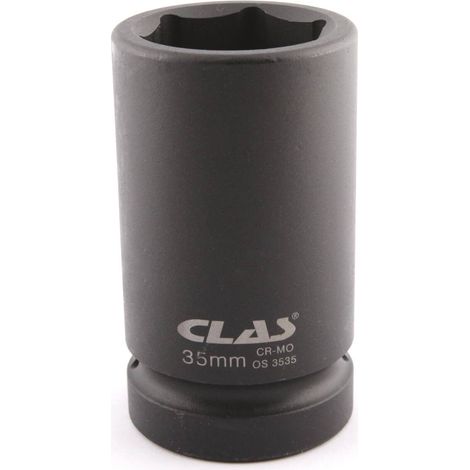 Douille choc 6 pans longue 35mm 1" DIN ISO 3129 Cr-Mo - OS 3535 - CLAS Equipements