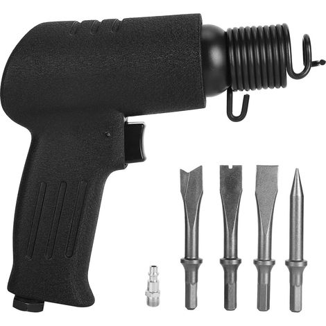 Pelle burin pneumatique 4200bpm marteau perforateur kit outil pour coupe, pelletage, rainurage prise US (1/5)