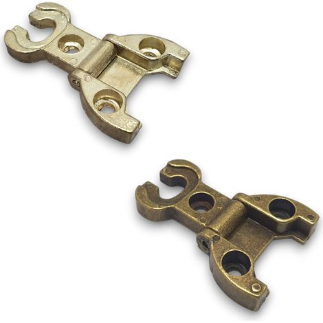 Cerniera Per Armadio Cerniere Mobili Speciale Anticata Stile Arte Povera A54 1PZ - Colore: Bronzato (1/5)