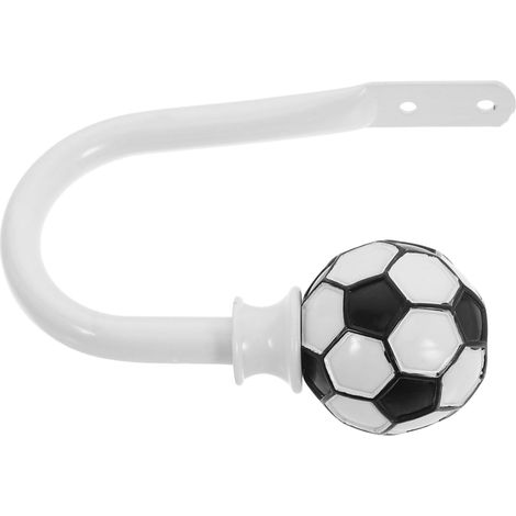Pices Embrasse de Rideau Forme U Motif Football Blanche (1/5)