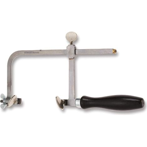 Saw bow with clamping screw - Adjustable bow width up to 145 mm - Wooden handle - No wobble - Also for GOLDFORDSMITCH