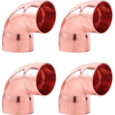 Raccords À Souder En Cuivre, Coude 90°, Diamètre Intérieur 9,95 Mm, Épaisseur 1 Mm, Pour Plomberie, Chauffage Et Climatisation (1/5)