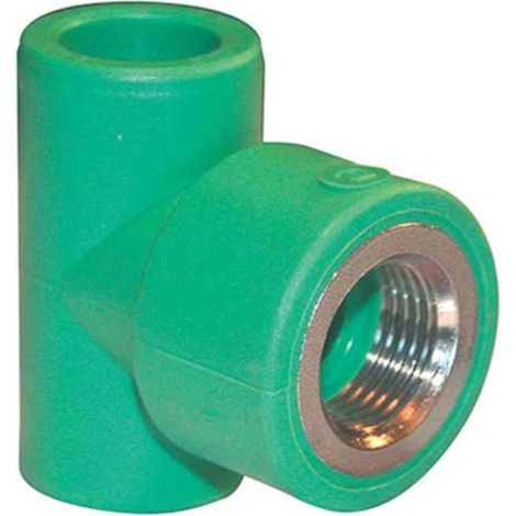TEE PPR A SALDARE FILETTO FEMMINA VERDE MM 20X1/2FX20