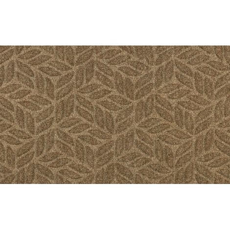 Wash+Dry Dune Leaves Taupe 45x75cm, intérieur et extérieur, Lavable (1/5)