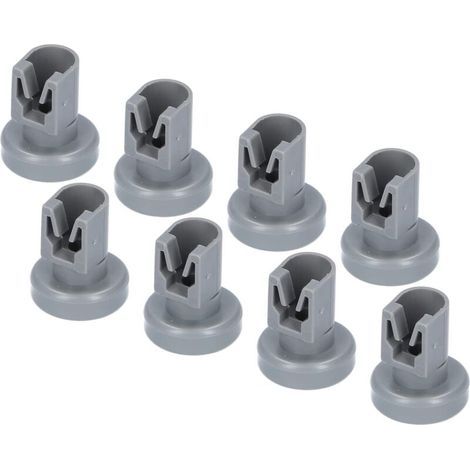 BUNTHAUS CSPARKV Jeu de 8 roulettes de panier supérieur pour lave-vaisselle  Roulettes de panier à vaisselle en plastique résistant à la chaleur  Convient pour AEG Favorit, Privileg, Zanussi, Juno