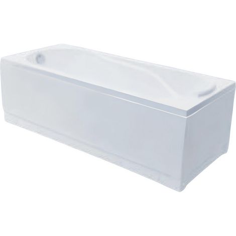 Baignoire rectangulaire avec tablier Annabelle 150-160-170 x 70cm - Dimensions: 170x70cm - Siphon: Sans (1/3)