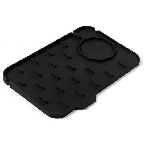 QORVA-Tampon en silicone domestique (robinets double face gauche et droite disponibles : petit tampon de robinet noir)