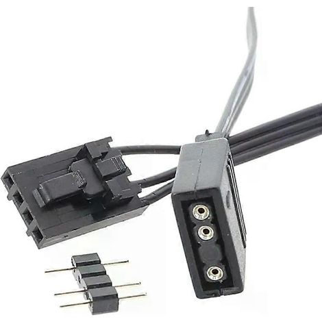 Für Corsair RGB auf Standard ARGB 4-Pin 5V Adapteranschluss RGB-Kabel 25cm Verlängerungskabel (1/4)
