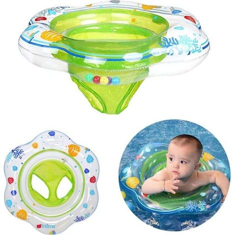 Inflatable Baby Float, Pool Bathing Accessories for Kids, Infants and Toddlers, Inflatable Float with Seat for Infants 6-36 Months. MUMU (1/4)