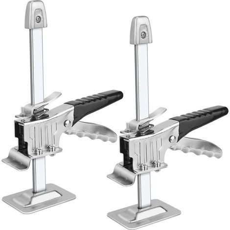 2PCS Lève-Plaques Manuel, Panneau Porte Outils de Levage,Labor Saving Leve Meuble Cric Plaquiste Capacité (1/5)
