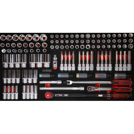 KS TOOLS 1/2" juego de vasos en bandeja de espuma, 120 pzs. - 813.0120 (1/2)