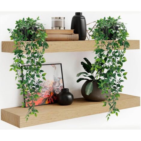 Lot de 2 Plantes Artificielles Tombées avec Pots, 65 cm Mandala Artificiel Décoratif Extérieur Intérieur Salon Chambre Pots de Fleurs Décoratifs (1/4)