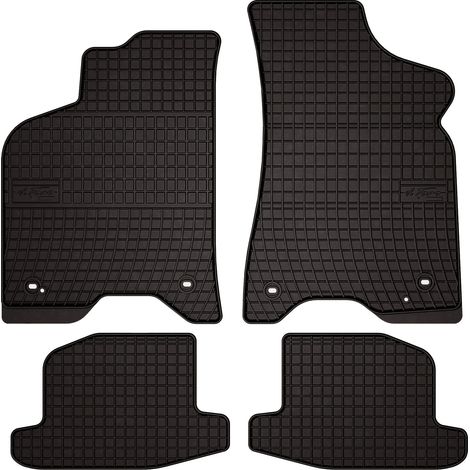 Tapis de sol en caoutchouc pour : Seat Arosa hatchback (1997-2005) - noirs, sur mesure (1/5)