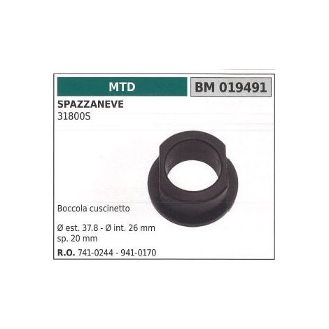 Boccola cuscinetto MTD spazzaneve 31800S 019491