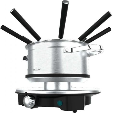 Cecotec Fondue Fun GourmetFondue Advance. 1500W Capacité 1,7 L, Fromage, Chocolat et Huile, Design Acier Inoxydable (1/5)