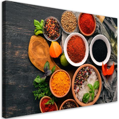 Quadro su tela, Spezie fresche in cucina - 90x60 (1/5)