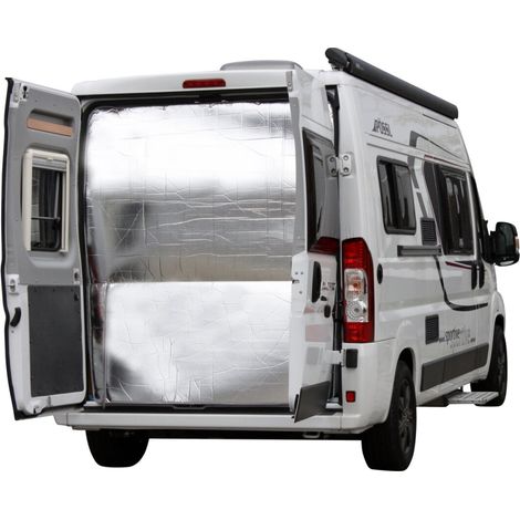 Tenda termica porte posteriori Premio 1 pannello senza finestra Ducato - Grigio chiaro - Hindermann