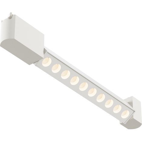 Spot rail 1 phase blanc orientable LED 10W 3000K Points (1/5)