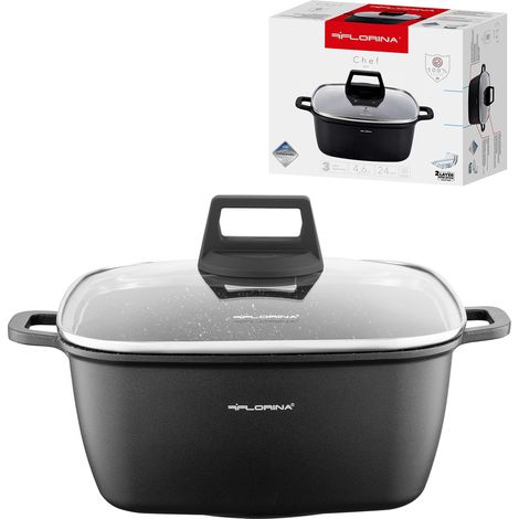Marmite en aluminium Florina Chef 24 x 24 x 10,5 cm 4,6 l