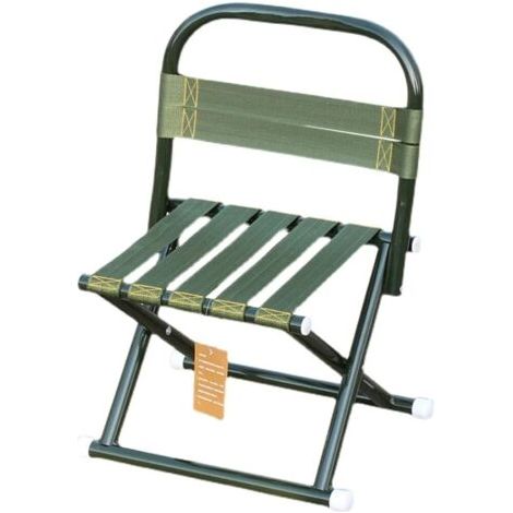 Chaise de jardin pliante pour adulte, chaise de plage, chaise de camping légère pour la pêche, la cour et le jardin, 10 tabourets pliants portables – Vert (taille : 25 cm/10 pouces) (1/4)