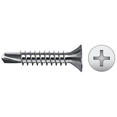 Scatola da 500 unità di punte per trapano a testa svasata PHILIPS Ø3,9x16mm zincate