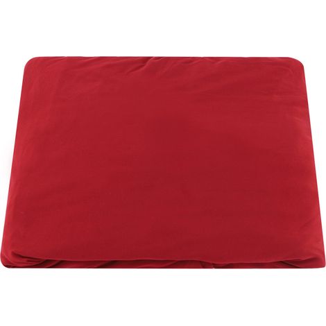 Decdeal Housse de canapé d'angle 3+2 places en polyester, protection de meubles en forme de L (rouge vin)